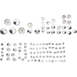 Set capace pentru șuruburi deluxe chrome DRAG SPECIALTIES 352100 Set capace pentru șuruburi deluxe chrome DRAG SPECIALTIES 352100