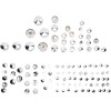 Set capace șuruburi deluxe chrome DRAG SPECIALTIES 352104