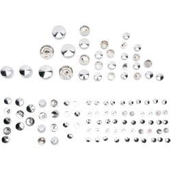 Set capace șuruburi deluxe chrome DRAG SPECIALTIES 352104 Set capace șuruburi deluxe chrome DRAG SPECIALTIES 352104