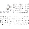Set capace pentru șuruburi deluxe chrome DRAG SPECIALTIES 352108