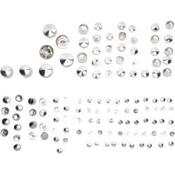 Set capace pentru șuruburi deluxe chrome DRAG SPECIALTIES 352108 Set capace pentru șuruburi deluxe chrome DRAG SPECIALTIES 352108