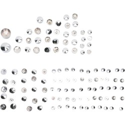 Set capace pentru șuruburi deluxe chrome DRAG SPECIALTIES 352112 Set capace pentru șuruburi deluxe chrome DRAG SPECIALTIES 352112