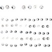 Set capace pentru șuruburi deluxe chrome DRAG SPECIALTIES 352116 thumb