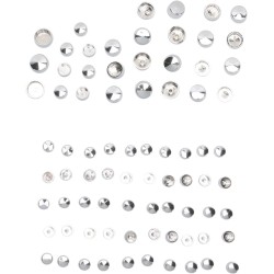 Set capace pentru șuruburi deluxe chrome DRAG SPECIALTIES 352118