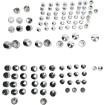 Set standard capace pentru șuruburi crom DRAG SPECIALTIES 352000 thumb