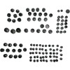 Set capace pentru șuruburi standard negru DRAG SPECIALTIES 352001
