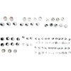 Set capace șuruburi crom standard DRAG SPECIALTIES 352004