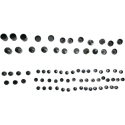 Set capace pentru șuruburi standard negru DRAG SPECIALTIES 352007 Set capace pentru șuruburi standard negru DRAG SPECIALTIES 352007