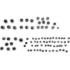 Set capace pentru șuruburi standard negre DRAG SPECIALTIES 352009