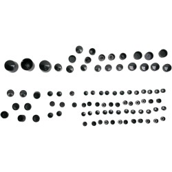 Set capace șuruburi standard negru DRAG SPECIALTIES 352014
