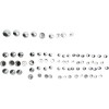 Set capace pentru șuruburi crom standard DRAG SPECIALTIES 352017