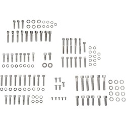 Set de șuruburi cromate pentru motor cu capete netede DRAG SPECIALTIES MK658S