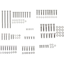 Set de șuruburi cromate pentru motor cu cap striat DRAG SPECIALTIES MK700 Set de șuruburi cromate pentru motor cu cap striat DRAG SPECIALTIES MK700