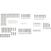 Set de șuruburi cromate pentru motor cu capete netede DRAG SPECIALTIES MK700S