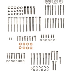 Set de șuruburi cromate pentru motor cu capete netede DRAG SPECIALTIES MK694S