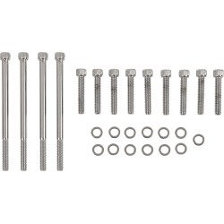 Set de șuruburi pentru capacul primar cu cap cromat cu striații DRAG SPECIALTIES MK672