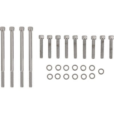 Set de șuruburi pentru capacul primar cu cap cromat cu striații DRAG SPECIALTIES MK672