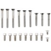 Set de șuruburi cromate cu striații pentru capac lateral DRAG SPECIALTIES MK696 thumb