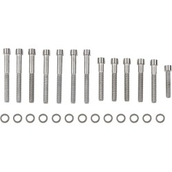 Set de șuruburi cromate pentru capacul axului cu came smooth DRAG SPECIALTIES MK687S Set de șuruburi cromate pentru capacul axului cu came smooth DRAG SPECIALTIES MK687S
