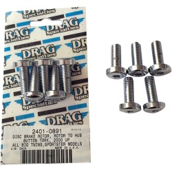 Set de șuruburi pentru montarea butucului spate al frânei pe disc crom DRAG SPECIALTIES MK772 Set de șuruburi pentru montarea butucului spate al frânei pe disc crom DRAG SPECIALTIES MK772