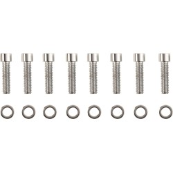 Set șuruburi M8 lifter block smooth socket head chrome DRAG SPECIALTIES MK776S Set șuruburi M8 lifter block smooth socket head chrome DRAG SPECIALTIES MK776S
