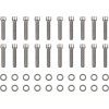 Set de șuruburi M8 pentru cutie oscilantă cu cap neted cromat DRAG SPECIALTIES MK777S