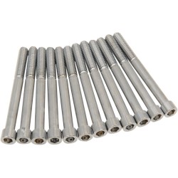 Set șuruburi M8 pentru carter cu capete netede cu hexagon interior crom DRAG SPECIALTIES MK778S Set șuruburi M8 pentru carter cu capete netede cu hexagon interior crom DRAG SPECIALTIES MK778S