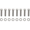Set șuruburi M8 pentru carcasă rulment transmisie cu cap neted hexagonal crom DRAG SPECIALTIES MK783S