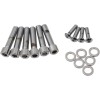 Set șuruburi M8 pentru controlul ghidonului cu cap neted hexagonal crom DRAG SPECIALTIES MK784S