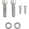Set șuruburi M8 pentru controlul frânei spate cu cap neted și crom DRAG SPECIALTIES MK785S
