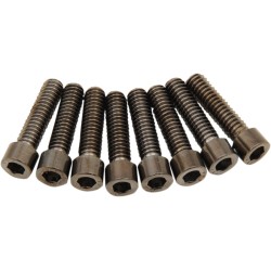 Set șuruburi M8 LIFTER BLOCK cu cap neted și hexagon interior negru DRAG SPECIALTIES MK776SBK
