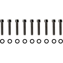 Set șuruburi M8 capac ax cu came cap neted cu hexagon interior negru DRAG SPECIALTIES MK779SBK Set șuruburi M8 capac ax cu came cap neted cu hexagon interior negru DRAG SPECIALTIES MK779SBK