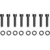 Set șuruburi M8 pentru carcasă rulment transmisie cu cap neted negru DRAG SPECIALTIES MK783SBK