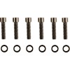 Set șuruburi M8 pentru capacul superior al transmisiei cu cap neted al soclului negru DRAG SPECIALTIES MK786SBK