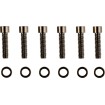 Set șuruburi M8 pentru capacul superior al transmisiei cu cap neted al soclului negru DRAG SPECIALTIES MK786SBK thumb