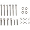 Set cromat de șuruburi pentru capacul de transmisie cu cap canelat DRAG SPECIALTIES MK344