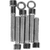 Set de șuruburi cromate pentru capacul arborelui cu came smooth DRAG SPECIALTIES MK366S