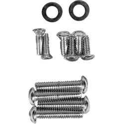 Set de șuruburi cromate pentru montarea manetei pe ghidon/capac cilindru principal cu striații DRAG SPECIALTIES MK298 Set de șuruburi cromate pentru montarea manetei pe ghidon/capac cilindru principal cu striații DRAG SPECIALTIES MK298