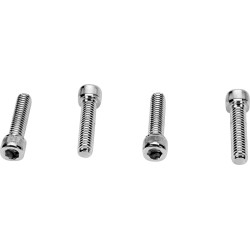 Set de șuruburi cromate pentru clema ghidonului cu striații DRAG SPECIALTIES MK140