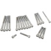 Set cromat de șuruburi cu cap hexagonal interior pentru capac primar/cameră cu striații DRAG SPECIALTIES MK162 thumb