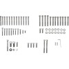 Set de șuruburi cromate pentru motor cu cap canelat DRAG SPECIALTIES MK101
