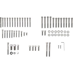 Set de șuruburi cromate pentru motor cu cap canelat DRAG SPECIALTIES MK101 Set de șuruburi cromate pentru motor cu cap canelat DRAG SPECIALTIES MK101