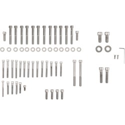 Set de șuruburi cromate pentru motor cu cap striat DRAG SPECIALTIES MK118 Set de șuruburi cromate pentru motor cu cap striat DRAG SPECIALTIES MK118