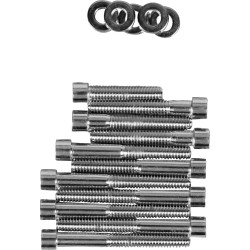 Set cromat de șuruburi pentru capacul arborelui cu came smooth DRAG SPECIALTIES MK249S Set cromat de șuruburi pentru capacul arborelui cu came smooth DRAG SPECIALTIES MK249S