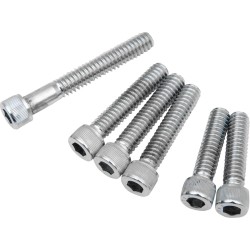 Set de șuruburi cromate pentru capacul axului cu came cu striații DRAG SPECIALTIES MK239 Set de șuruburi cromate pentru capacul axului cu came cu striații DRAG SPECIALTIES MK239