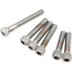 Set de șuruburi cromate pentru capacul axului cu came cu striații DRAG SPECIALTIES MK239 Set de șuruburi cromate pentru capacul axului cu came cu striații DRAG SPECIALTIES MK239 thumb