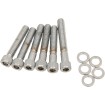 Set de șuruburi cromate pentru capacul axului cu came cu striații DRAG SPECIALTIES MK212 Set de șuruburi cromate pentru capacul axului cu came cu striații DRAG SPECIALTIES MK212 thumb