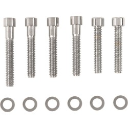 Set de șuruburi cromate pentru capacul axului cu came smooth DRAG SPECIALTIES MK212S Set de șuruburi cromate pentru capacul axului cu came smooth DRAG SPECIALTIES MK212S