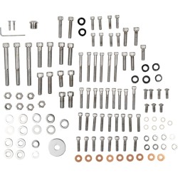 Set de șuruburi cromate pentru motor cu cap striat DRAG SPECIALTIES MK108 Set de șuruburi cromate pentru motor cu cap striat DRAG SPECIALTIES MK108