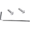 Set de șuruburi pentru capacul punctului cu cap cromat DRAG SPECIALTIES MK128 thumb